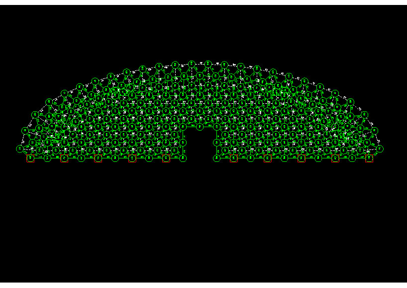 乐山锡林浩特91跨，1000米长干煤棚网架设计