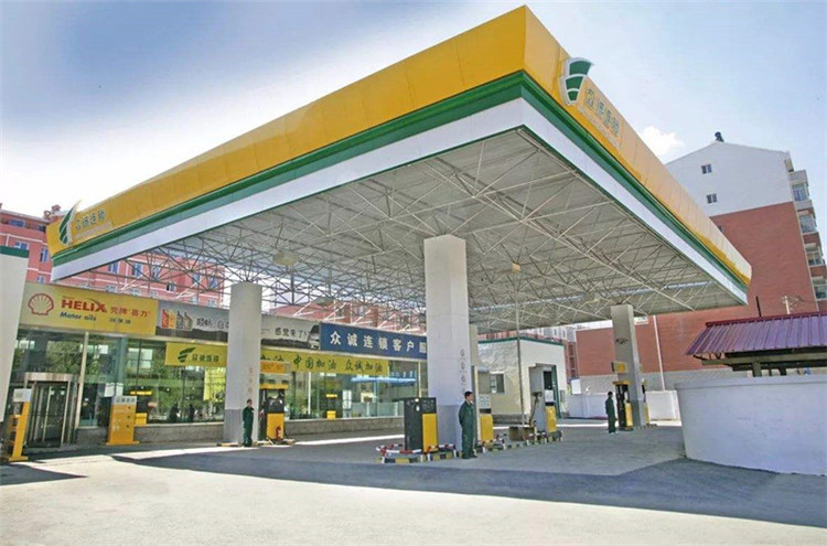 乐山加气站钢结构网架案例7